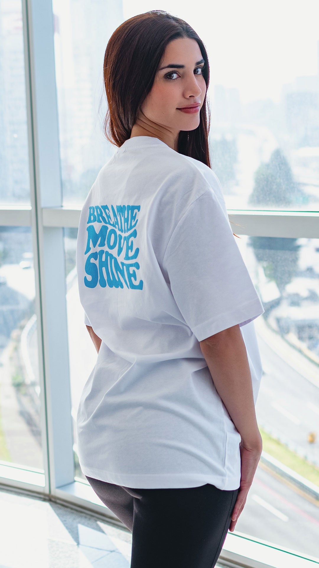 Oversized T-Shirt Blanca (Breathe Move Shine)